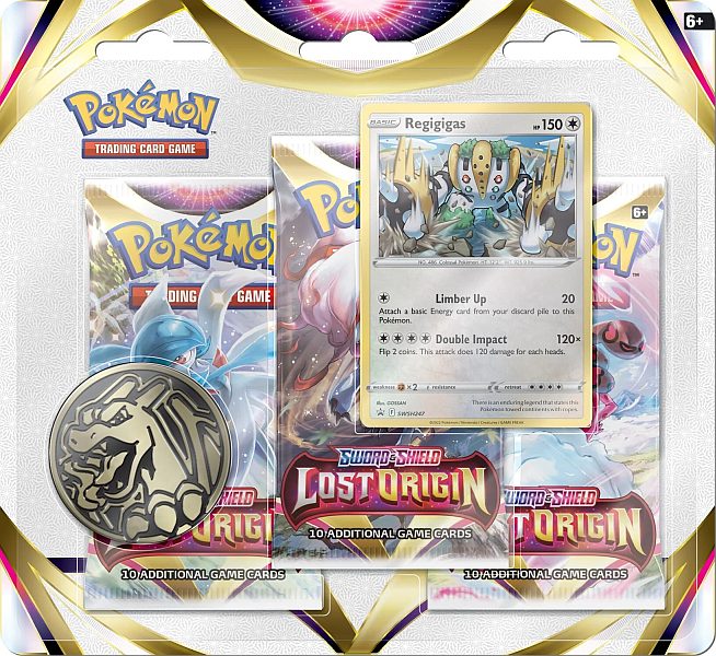 Pokemon SWSH Lost Origin 3-Pack Blister: Regigigas