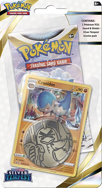 Pokemon SWSH Silver Tempest Checklane Blister: Cranidos