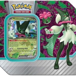 Pokemon Tin Kasse - 2023 Wave 3 Fall (USA Version): Meowscarada - Paldea Partners Collector's Tin Box (5 Boosters)