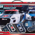 Speed Car Racerbane - Audi Police Chase Double Loop - Inkl. 2 Biler - 1:64