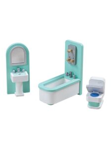 Tidlo Wooden Dollhouse Furniture Bathroom 3 pieces