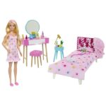 Barbie Doll And Bedroom Playset 30cm