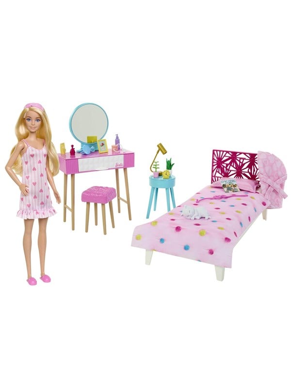 Barbie Doll And Bedroom Playset 30cm