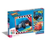 Clementoni Jigsaw Puzzle Super Color Square Hot Wheels 3x48pcs.