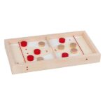 Goki Wooden Puck Shooting Game Table 2in1 11 pcs.