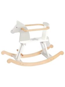 Goki Wooden Rocking Horse White