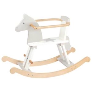 Goki Wooden Rocking Horse White