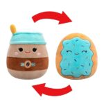 Squishmallows Flip-a-Mallows Hautely the Coffee and Erissa the Blueberry Poptart 13 cm