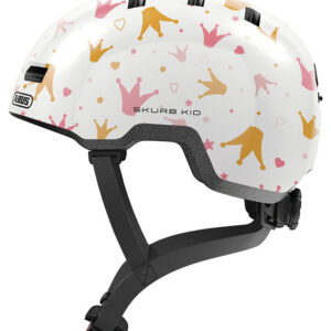 Abus Cykelhjelm - Skurb Kid - White Crowns