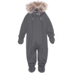 Baby flyverdragt w/fur - Anthracite - 6 MDR.