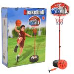 Basketballsæt til børn 120 cm justerbart