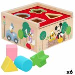 Børne Puslespil af Træ Disney 5 Dele 13,5 x 7,5 x 13 cm (6 enheder)