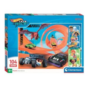 Clementoni Jigsaw Puzzle Super Color Hot Wheels 104pcs. Floor