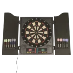 Dartskive elektronisk i dartskab med dartpile NORDIC Games