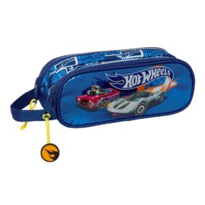 Dobbelt carry-all Hot Wheels Sonny Marineblå 21 x 8 x 6 cm