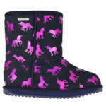EMU Australia Bamsestøvler - Rainbow Unicorn Brumby - Midnight m