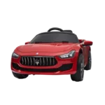 Elbil Maserati Ghibli, 12V med gummihjul og lædersæde, NORDIC PLAY Speed rød - 805-755