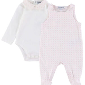 Emporio Armani Sparkedragt/Body l/æ - Hvid/Rosa m. Logoer