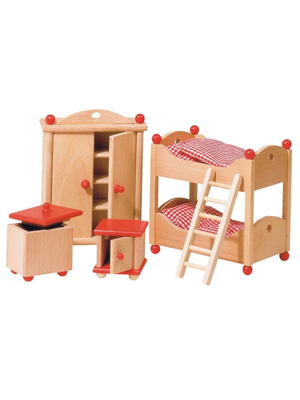 Goki Dollhouse Furniture Children's room