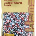 Hama midi perler 1000 stk stribet mix 91