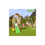 Jungle Gym House legetårn komplet inkl. climb module xtra og rutschebane - 804-312NCX