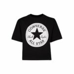 Kortærmet T-shirt Signature Converse Chuck Patch Boxy Sort 6-7 år