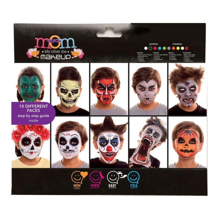 Makeup Sæt Deluxe Børns Halloween (20 x 23 x 2 cm)