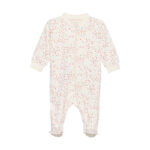 Natdragt med lynlås og fod - Misty Rose - 50