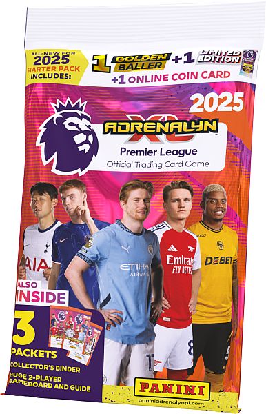 Panini Adrenalyn XL: Premier League 2024/2025 - StartersÃ¦t - Mappe, 3 Booster Packs & Limited-Kort