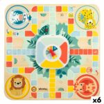 Parchís og Oca (brætspil) Woomax Zookabee 30 x 3 x 30 cm Børns dyr (6 enheder)