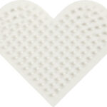 Perleplade - Lille Hjerte - Medium - Nabbi Biobeads