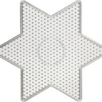 Perleplade - Stor Stjerne - Medium - Str. 15x15 Cm - Klar