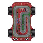 Play Børnetæppe Racerbane - Rød - 100x150