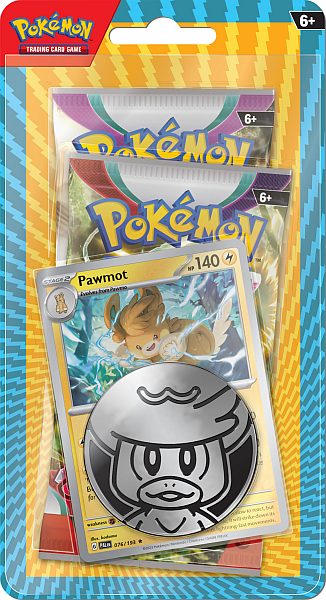 Pokemon Blister Pack - 2-Pack Pawmot Blister: 2 Booster Pakker + Black Star Promo & Pokemon MÃ¸nt