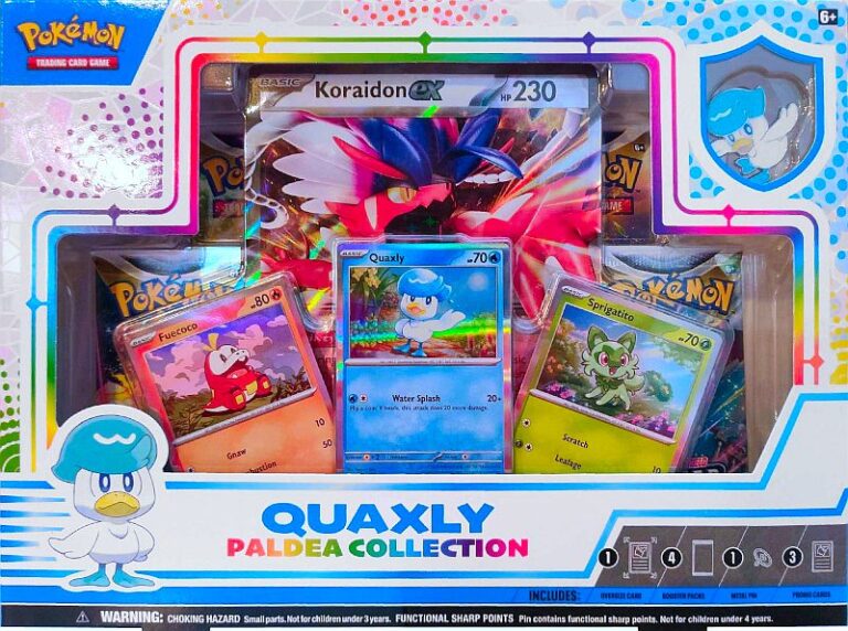 Pokemon Box: Paldea Collection: Quaxly + Koraidon ex