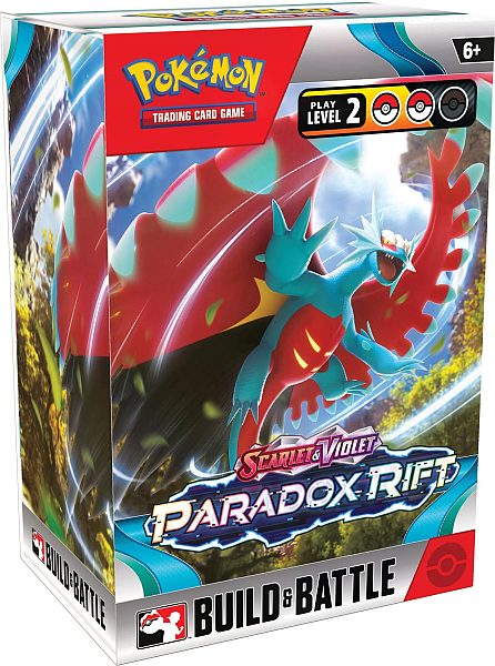 Pokemon Scarlet & Violet: Paradox Rift Build & Battle Kit (Prerelease Box) - Promokort, 4 Boosters og mere