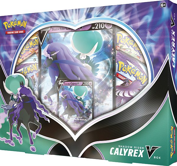 Pokemon V Box: Shadow Rider Calyrex - 4 Boosters, V-Promo & Oversize