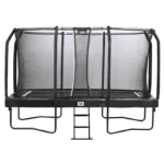 Salta Trampolin First Class rektangulær 427x244 cm, sort inkl. stige & sikkerhedsnet - 805-826