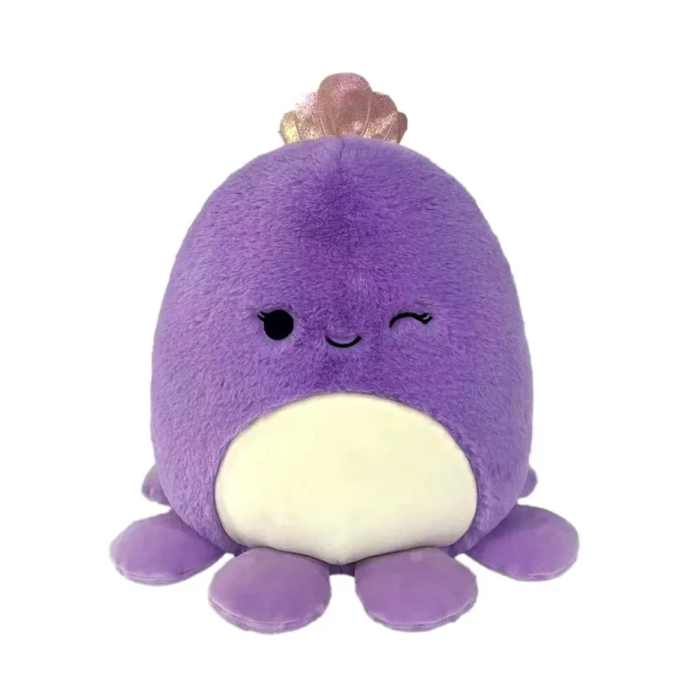 Squishmallows 30 cm Fuzz A Mallows Violet Blæksprutte