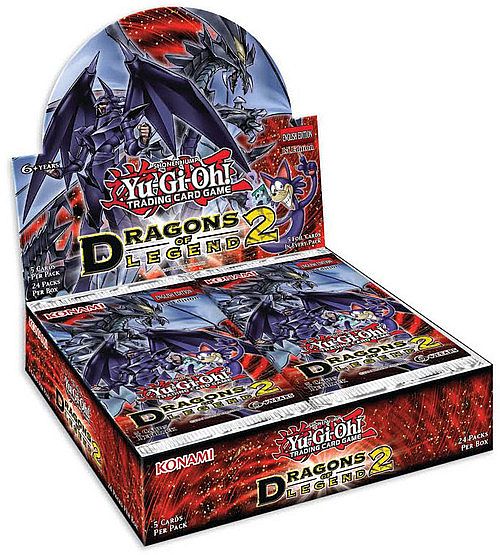 Yu-Gi-Oh! Booster Pakke Dragons Of Legend 2 - Booster Display - Box med 24 Pakker