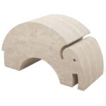 bObles Elefant - Marble Nature - Stor - 55x24x32 cm - Smoke