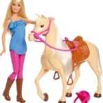 Barbie Dukke Med Hest Og Tilbehør