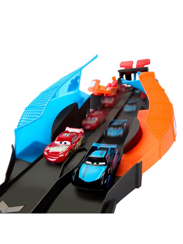 Disney Pixar - Cars Glow Racers Launch & Criss-Cross Glow Race Playset (HPD80)