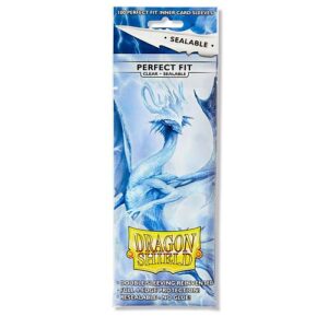 Dragon Shield Deck Protectors - Perfect Fit Clear Sealable (Til Standard/63x88mm kort) - 100 lommer - Dragonshield - Sleeves #AT-13201