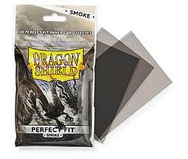 Dragon Shield Deck Protectors - Perfect Fit Smoke (Til Standard/63x88mm kort) - 100 lommer - Dragonshield - Sleeves #AT-13023