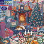 Eeboo Puslespil 1000 brk - English Cottage Christmas