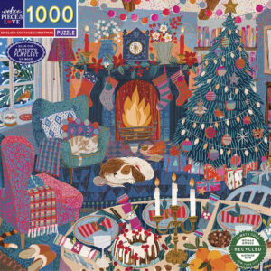 Eeboo Puslespil 1000 brk - English Cottage Christmas