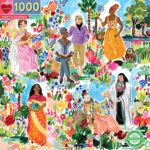 Eeboo Puslespil 1000 brk - Poet's Garden