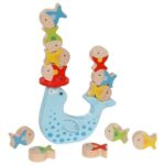 Goki Wooden Balance Game Seals 15 pcs.