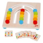 Goki Wooden Color Sorting Board Rainbow 7 pieces.